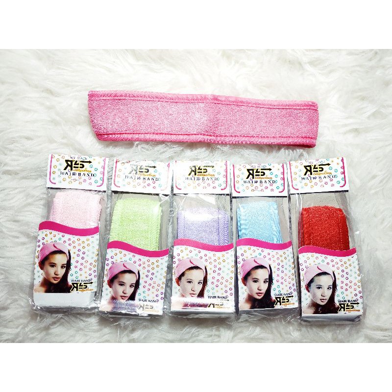 HH03 Headband Bandana Handuk Polos Hairband 25cm
