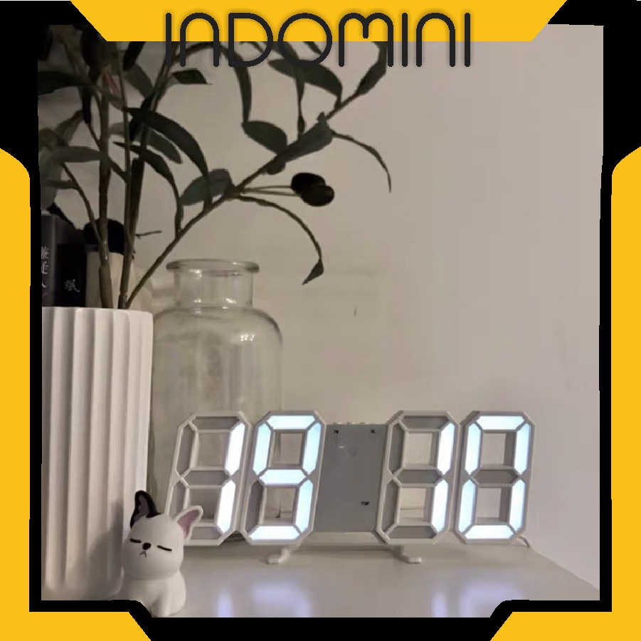 INDOMINI R351 BISA COD JAM DINDING DIGITAL 3D CLOCK LED MEJA