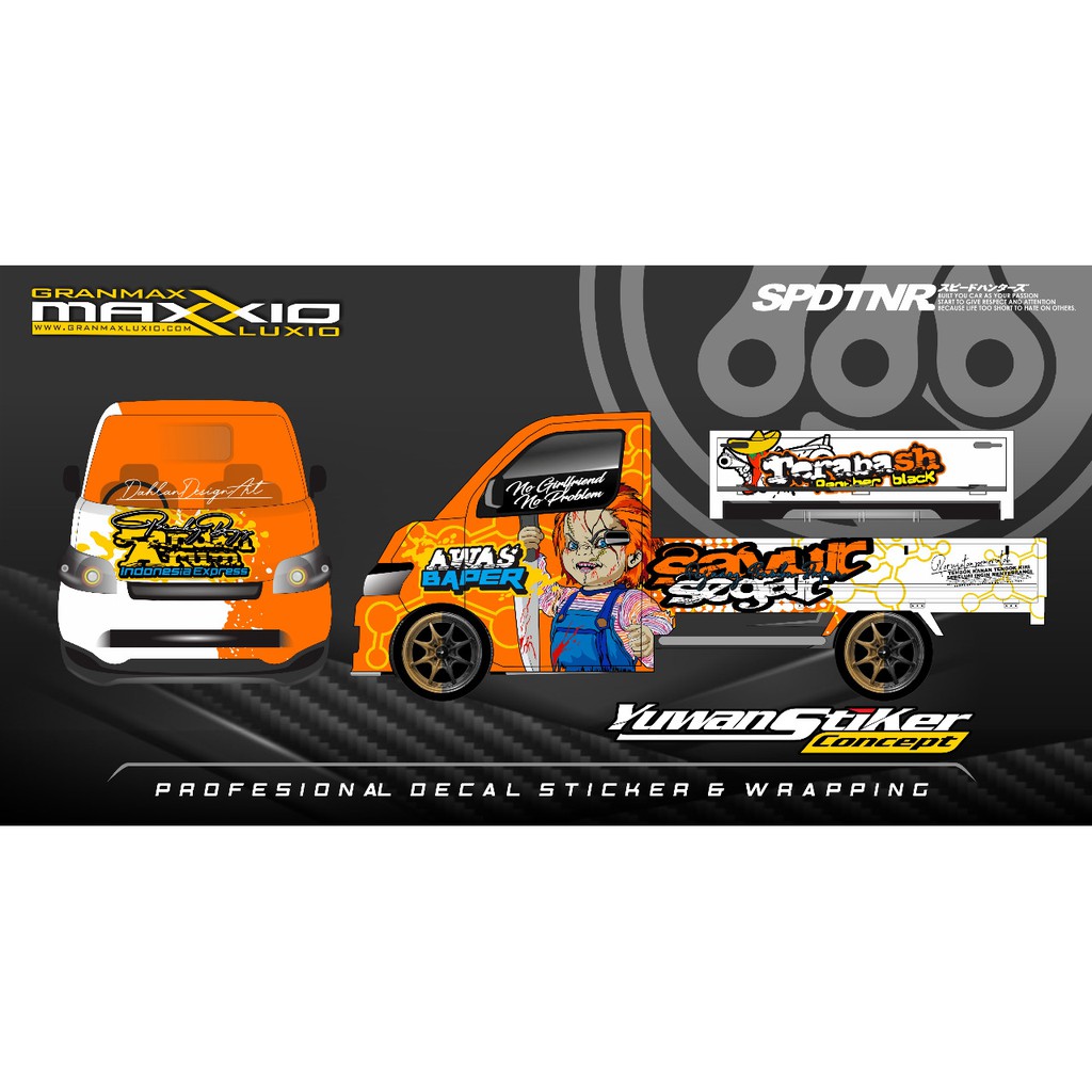 stiker decal grandmax full custom