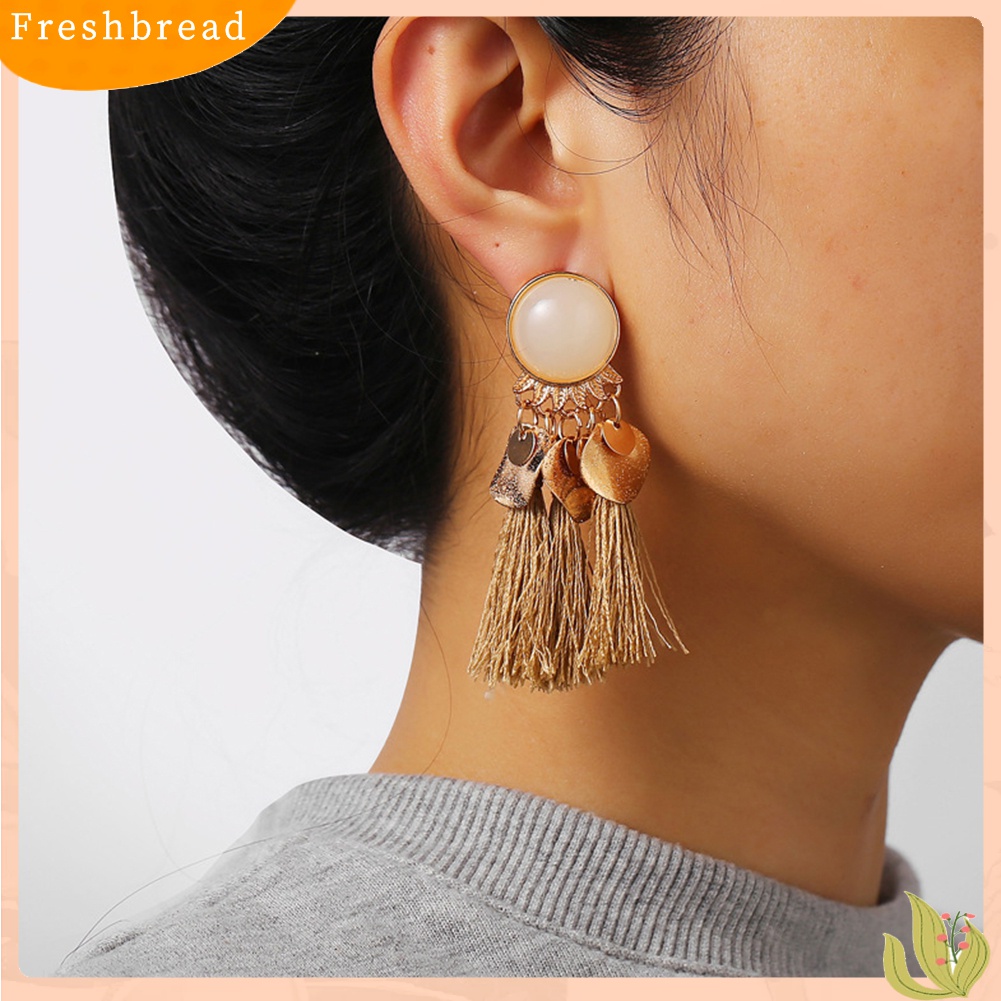 [TERLARIS]Bohemian Women Tassel Dangle Drop Ear Stud Statement Party Earrings Jewelry