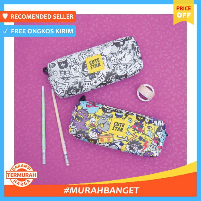 

Tempat Pensil - Cute Star Rock And Roll Pencil Case / / Kotak Pulpen - Alat Tulis