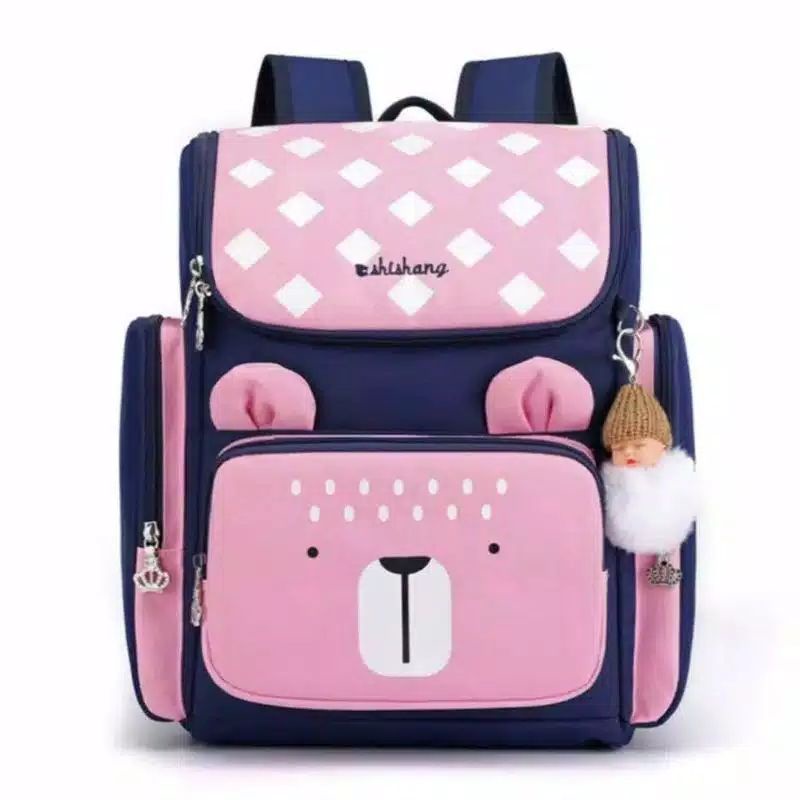 Tas Anak Sekolah Simple SD dan TK Perempuan Garsel FKT 5929 Backpack Cewe Ransel Punggung Gendong24