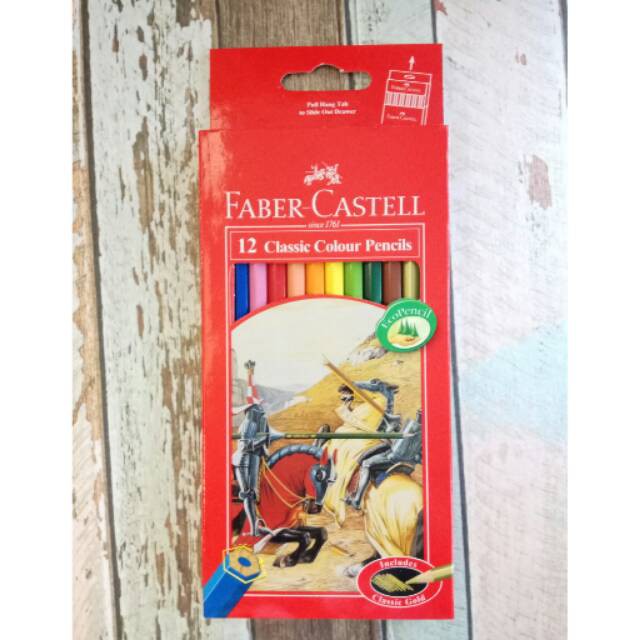 

Pensil Warna Faber Castell 12w classic Panjang