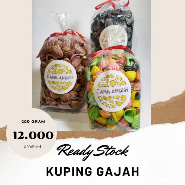 

Camilan Enak Kuping Gajah 200 gram