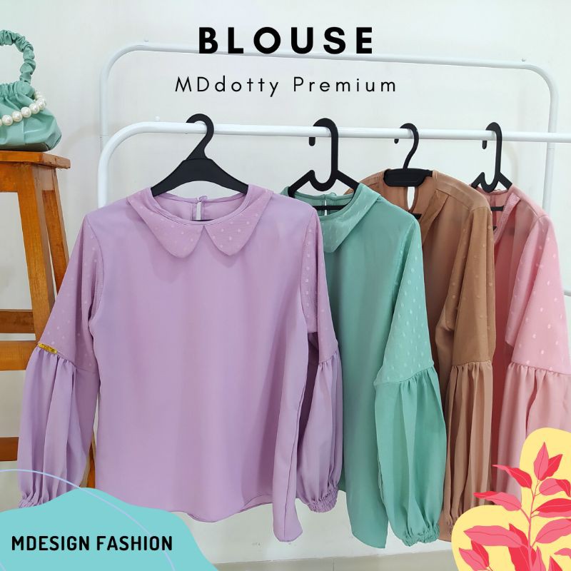 Blouse atasan polos premium MDdotty