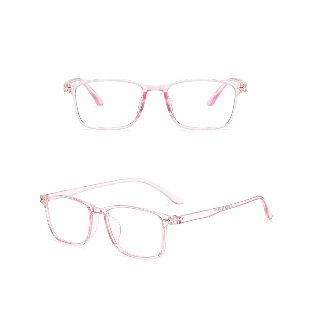 Kacamata Anti Radiasi [ Pink ] Blue Ray Lens - Pria dan Wanita - Design Korea - HM8038