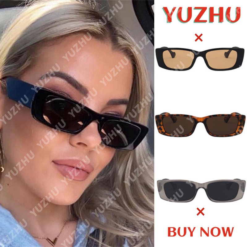 (YUZHU) COD INS Fashion Square Frame Kacamata Gaya Retro Wanita/Pria