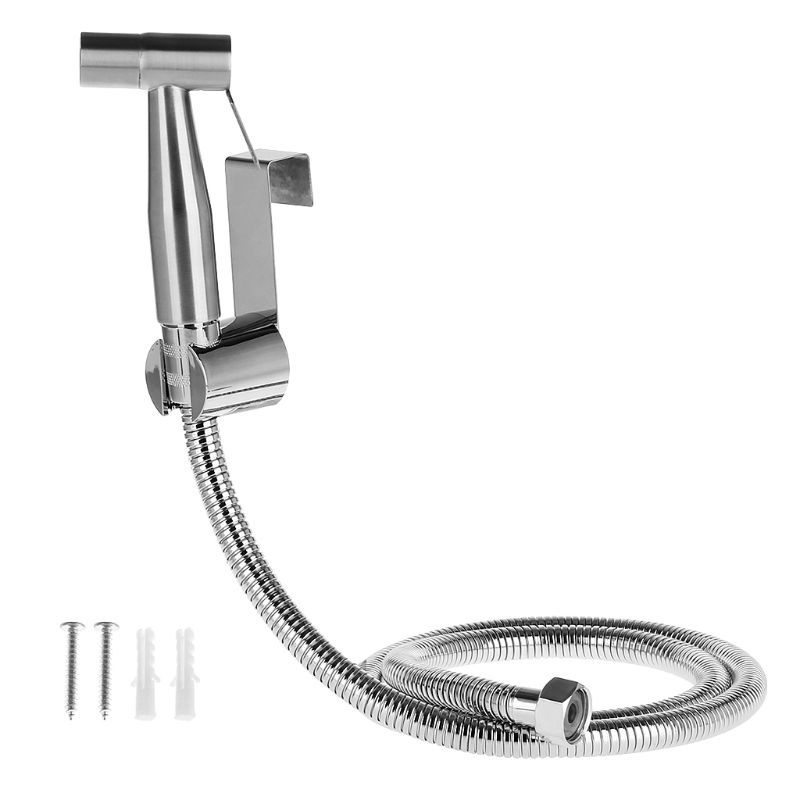 Gro Set Kepala Shower Genggam Bahan Stainless Steel Untuk Kamar Mandi