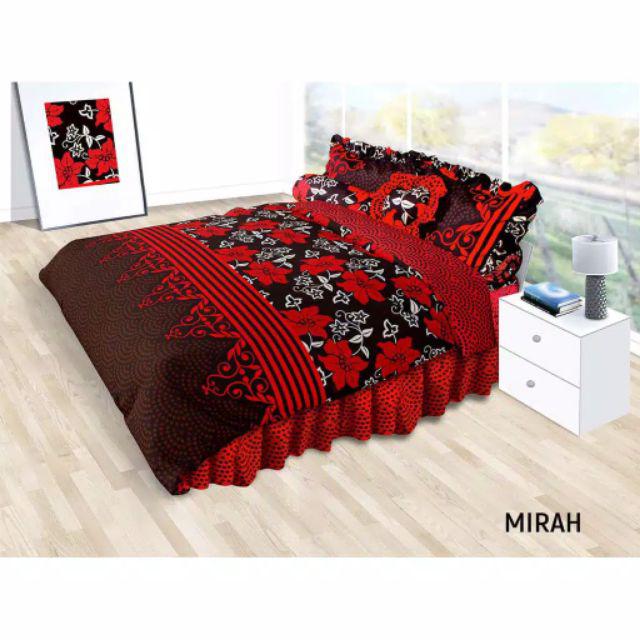 Bedcover + Sprei Rumbai California 160x200 Queen Size 160 Jane Feder Oris Alvia Elba Raisha Bc