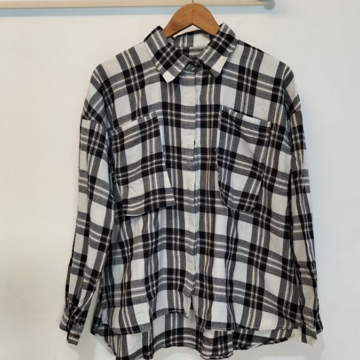 KEMEJA POCKET FLANEL | KEMEJA FLANEL WANITA