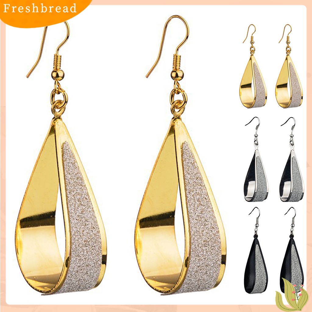 Terlaris Water Drop Shape Alloy Simple Hollow Drop Earrings Hook Earrings Party Supplies for Wedding