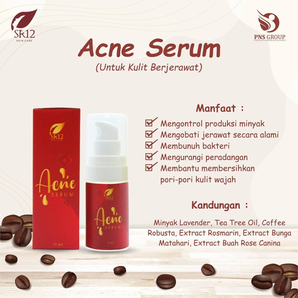 QEILA - SERUM JERAWAT BPOM ACNE SERUM SR12 / OBAT PENGHILANG JERAWAT / SERUM RADANG JERAWAT 15ML