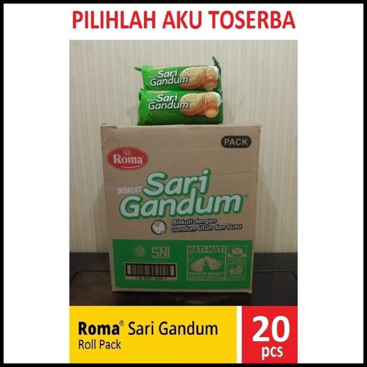 

Biskuit Roma Sari Gandum Roll 149 Gram - (1 Dus Isi 20 Pcs)