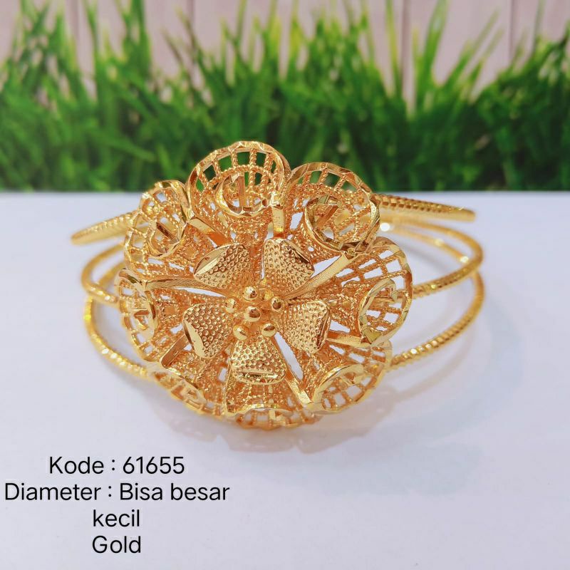 Gelang perhiasan xuping /Gelang Rose kendari warna gold 24k tidak mudah luntur tidak karat