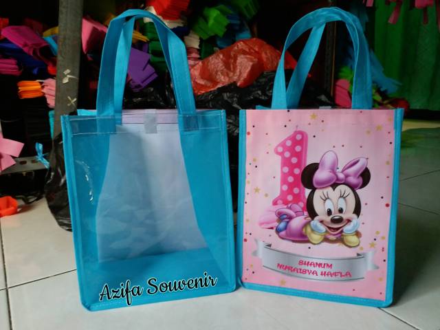Tas Souvenir Ulang Tahun/ Goodie Bag Ultah Custom model  Mika-3