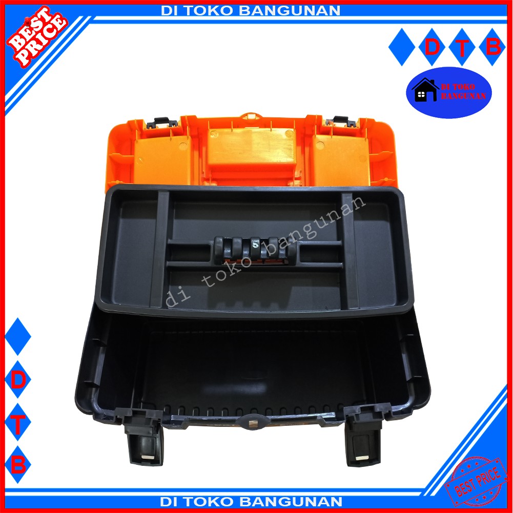 Toolbox Besar Kenmaster H415 Tool Box Tempat Alat Perkakas 41Cm