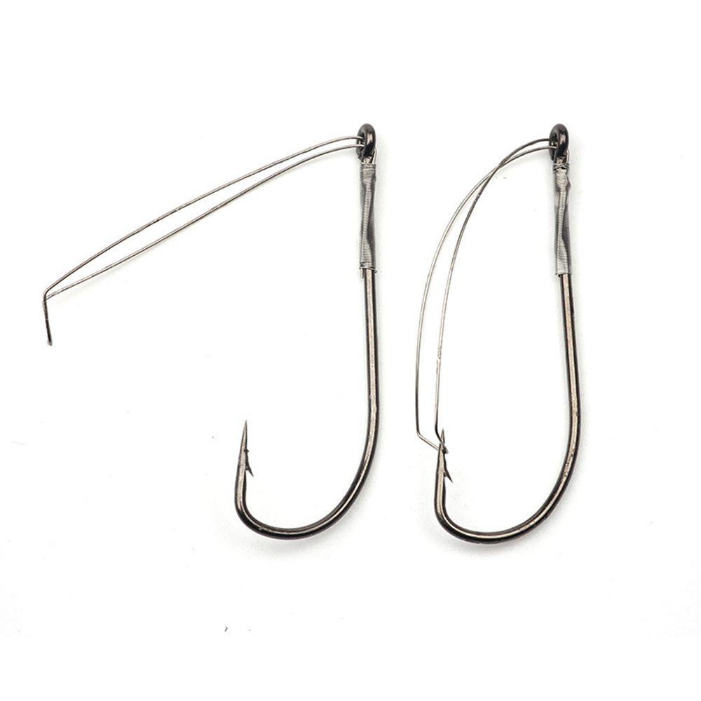 Lanfy Kail Pancing Fishing Tackle Memancing Aksesoris Baja Karbon Tinggi Fishhooks Wide Gap Hook Kait Berduri