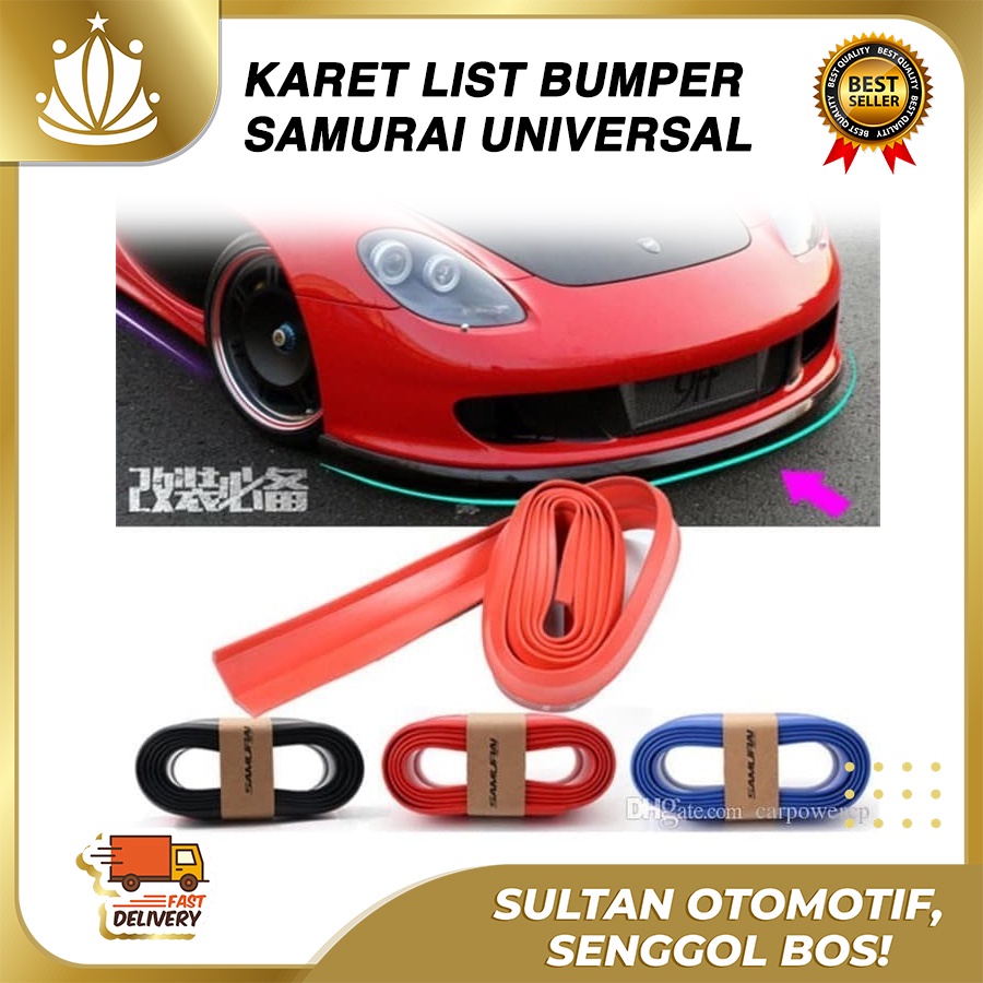 Karet List Pelindung Bumper Bawah Mobil Samurai Sporty UNIVERSAL