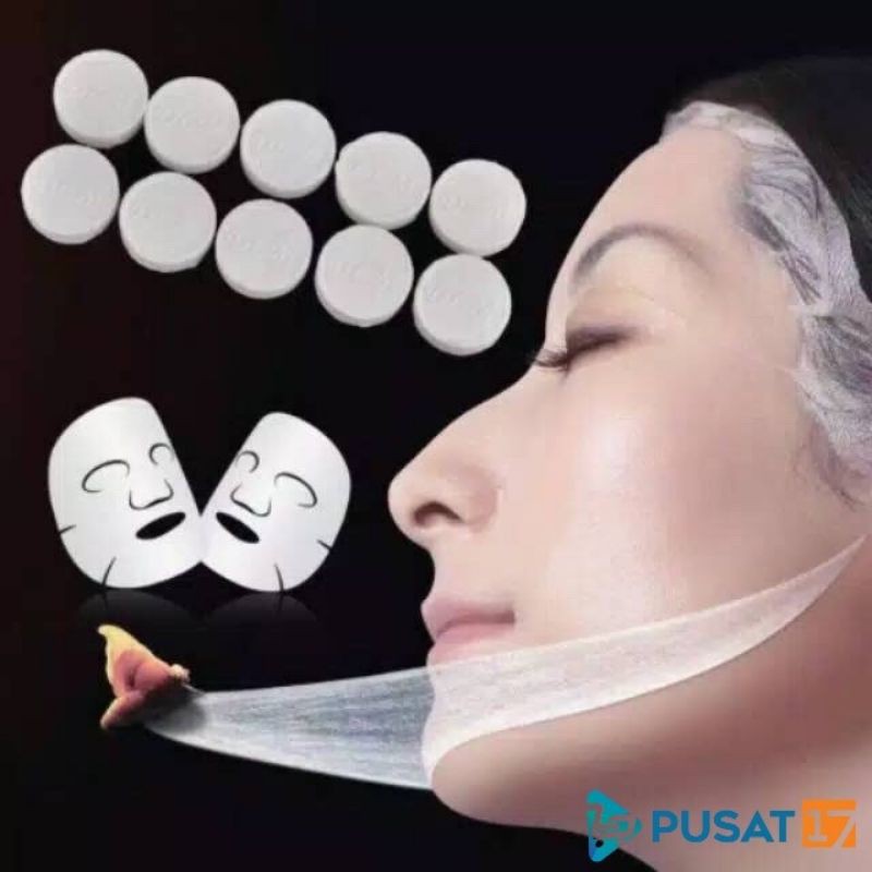 L3 Masker Wajah Permen Tablet DIY | Tissue Face Mask | Tisu Perawatan Muka