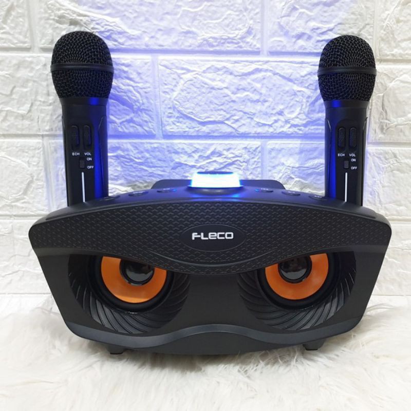 Speaker Bluetooth Wireless Fleco F-306 Free 2 Mic Wireless - Speaker Karaoke Fleco F-306