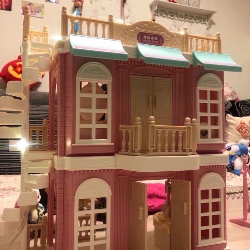 Koala Diary Doll House - Koala Town House   Koala Bedroom Bathroom Kitchen sylvanian family alike - kado anak cewek - hadiah anak cewek