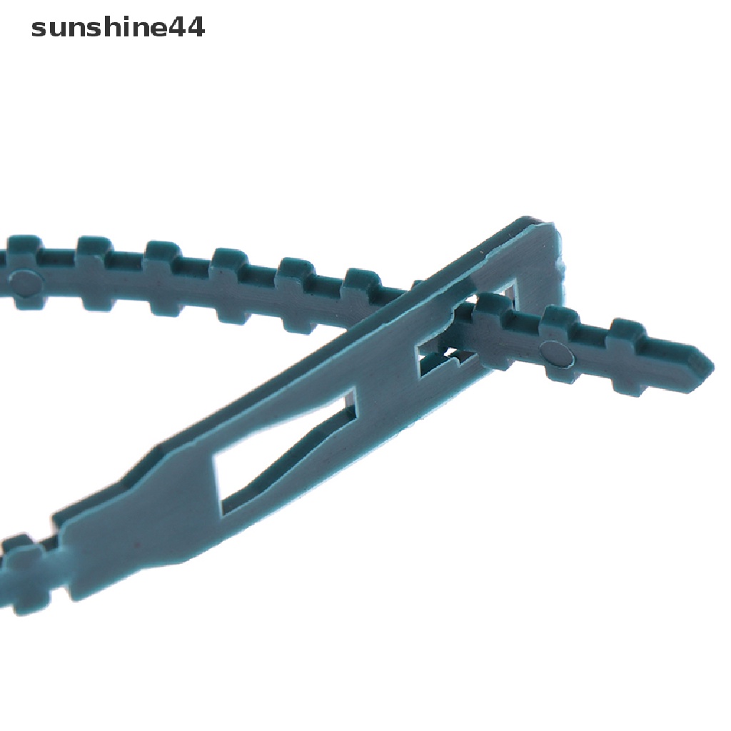 Sunshine 50pcs Kabel Ties Plastik Adjustable Reusable Untuk Pohon / Tanaman Rambat