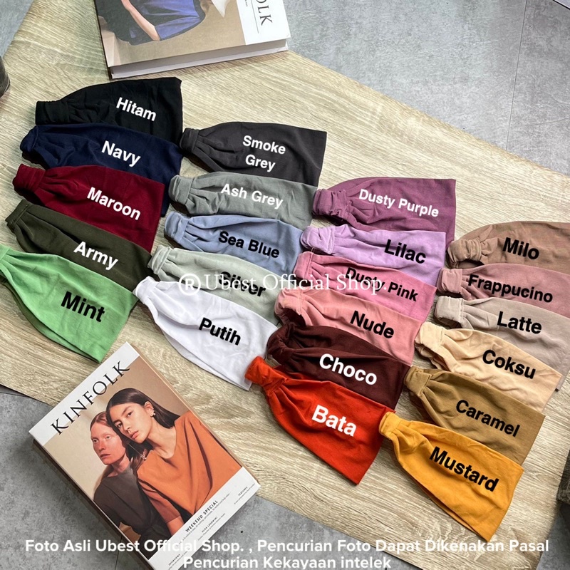 CIPUT BANDANA KAOS PREMIUM / Ciput Bandana / Bandana Daleman Kerudung / inner bando basic Rayon Premium / Ciput Bando Kaos / Ciput Kaos / Daleman Hijab Kaos / inner Bandana Kaos -mw
