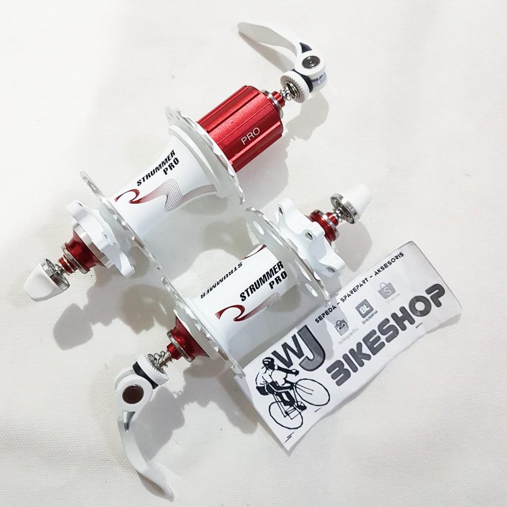 HUB FREE HUB STRUMMER PRO 32 HOLE WHITE HUB BEARING CAKRAM JANGKRIK