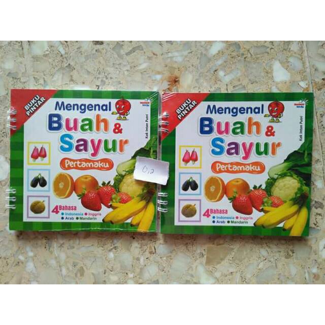 Jual Buku Pintar Mengenal Buah dan Sayur Pertamaku (4 bahasa) | Shopee