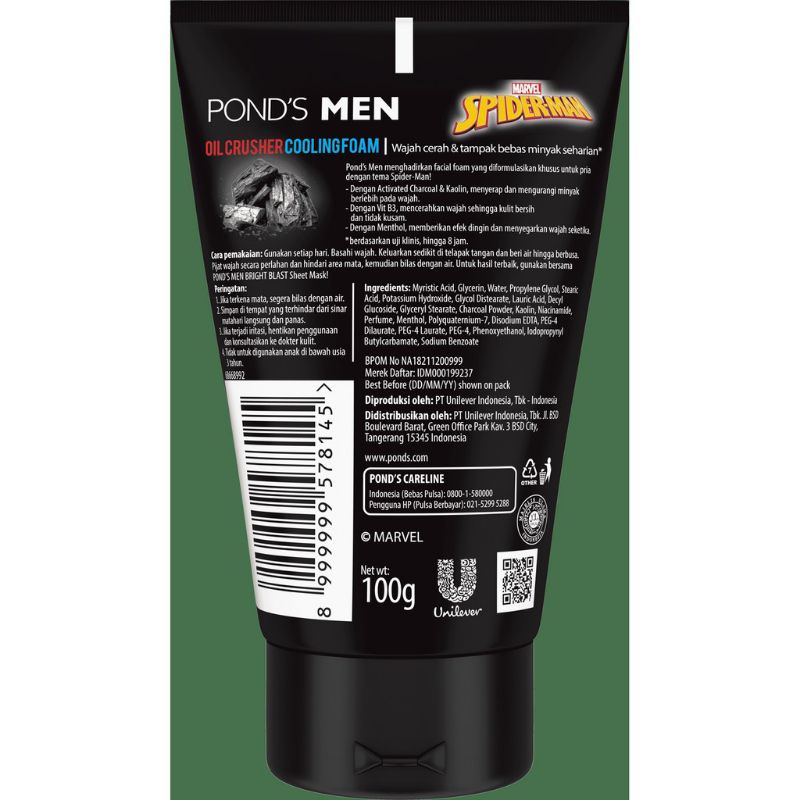 Ponds Men Acno Striker | Oil Crusher Facial Foam