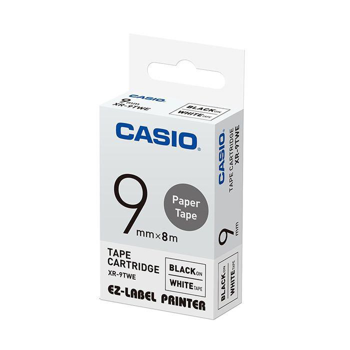

EZ LABEL PRINTER XR-9WE1 9MM BLACK ON WHITE TAPE LABEL CASIO