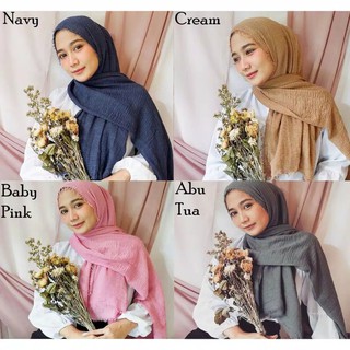  PASHMINA  CRINKLE  SHAWL  JILBAB CRINKLE SHAWL  IMPORT 