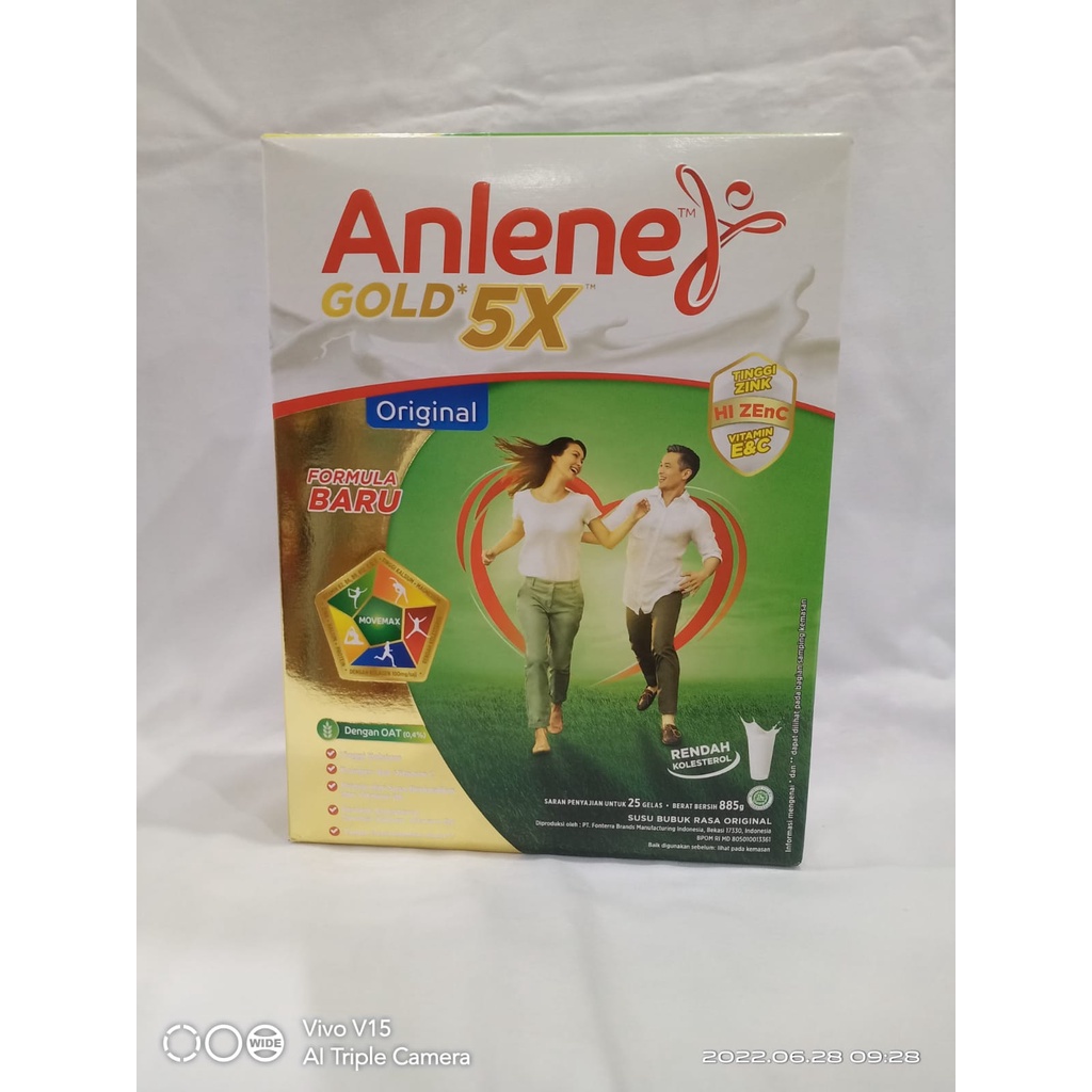 

Anlene Gold Original/ Tawar, 885gr