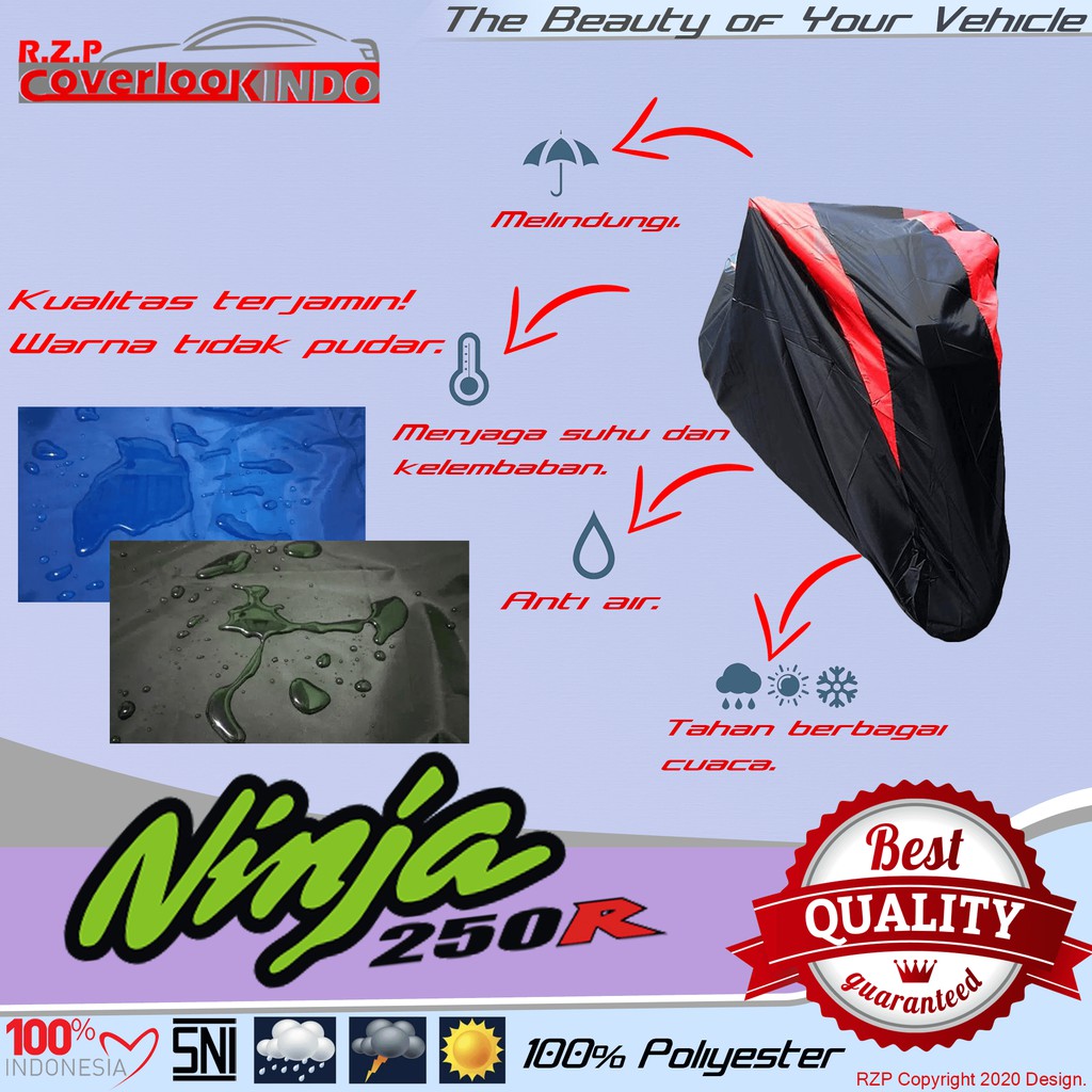 SELIMUT MOTOR NINJA 250 COVER MOTOR NINJA 250 SARUNG MOTOR NINJA 250 BEST PRODUCT