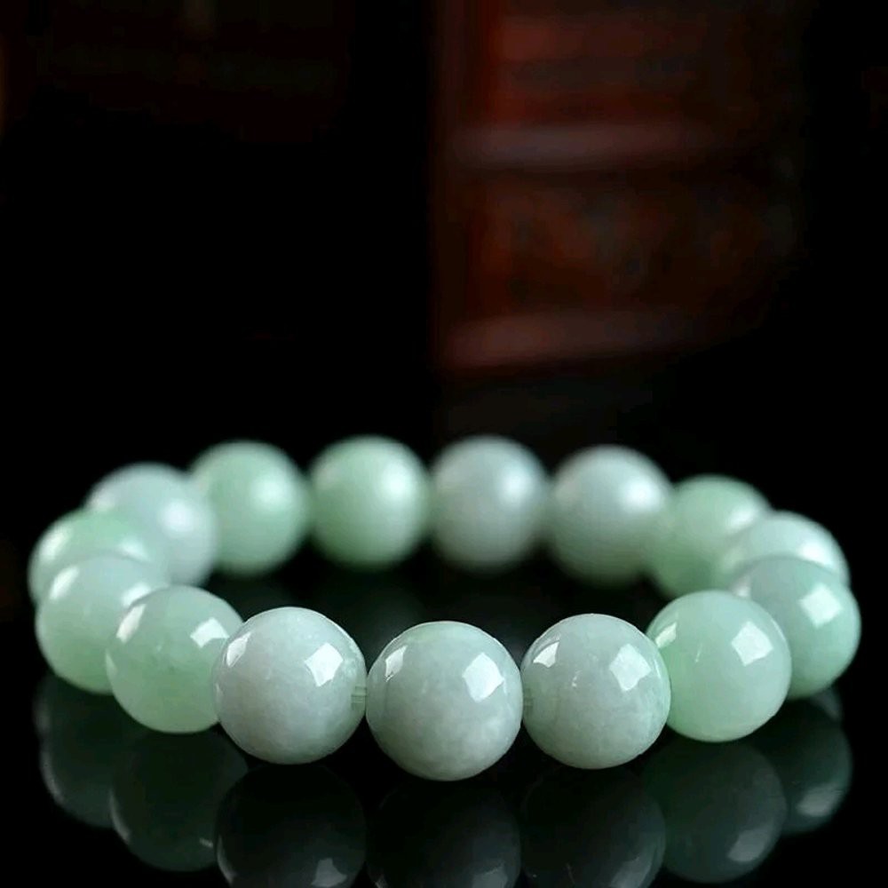 GELANG NATURAL GREEN JADEITE JADE GIOK BURMA TYPE A