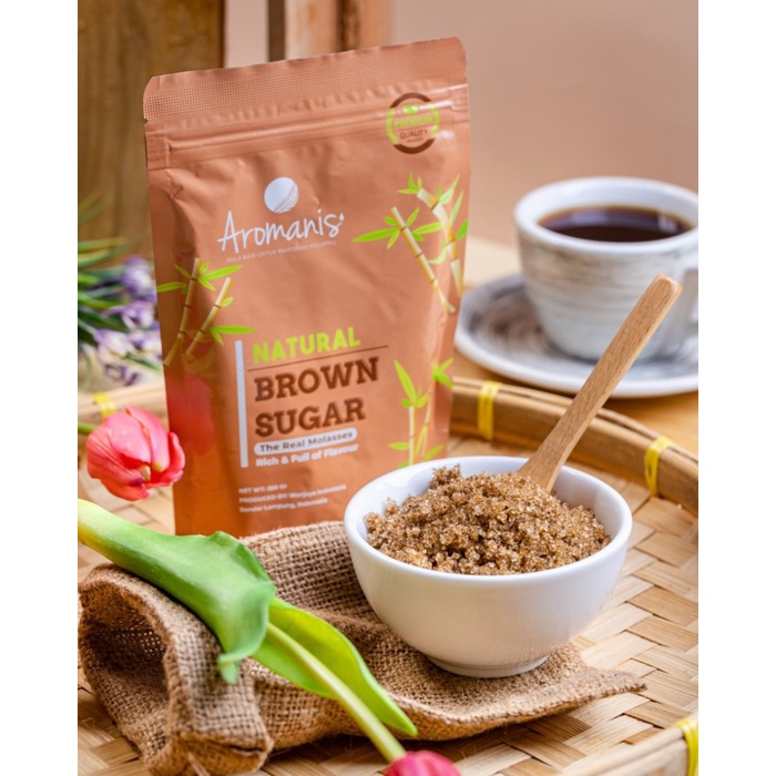 

AROMANIS NATURAL BROWN SUGAR/GULA TEBU ASLI 250 GR