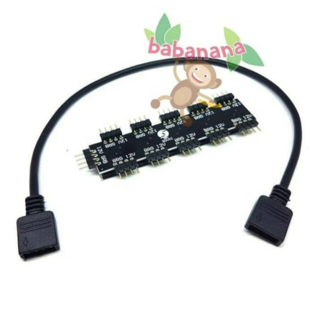 Kabel RGB Splitter 1 to 10 4 Pin AURA SYNC