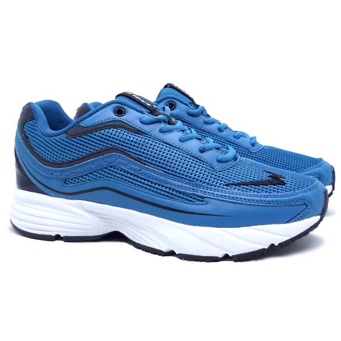 Sepatu Olahraga Lari Pria Eagle DYNAMIC Running Shoes For Men - Biru Putih, 38