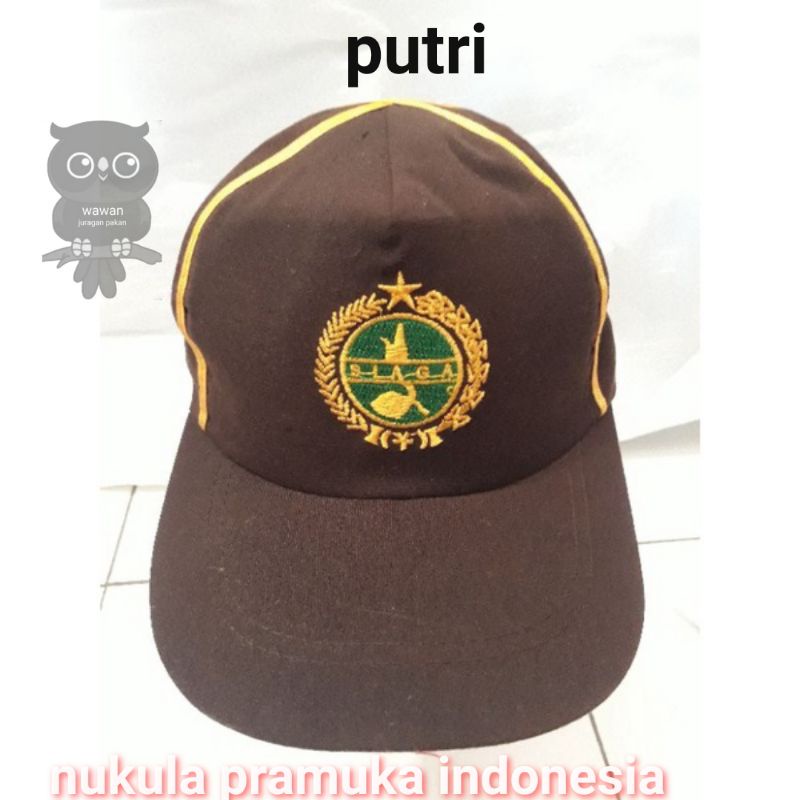 TOPI PRAMUKA SIAGA PUTRA DAN PUTRI BORDIR HALUS