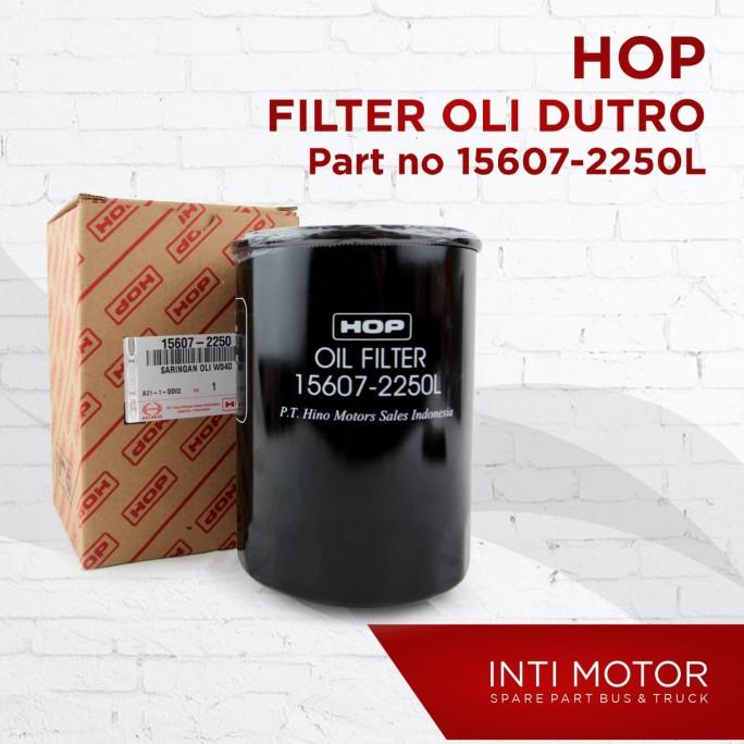 Termurah Sparepart Mobil Bus Truk Aksesoris mobil HOP - FILTER OLI - 156072250L - HINO DUTRO FB