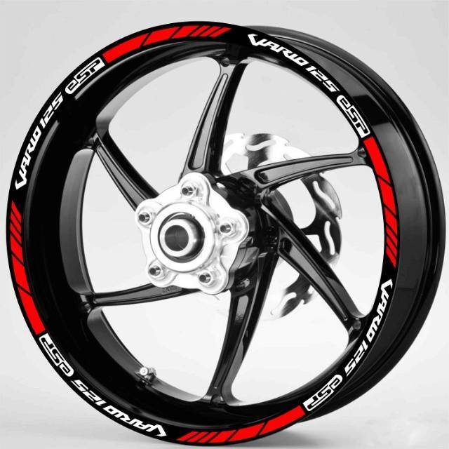 Stiker Velg Motor Vario 125 Esp Untuk All Velg 14inch Shopee