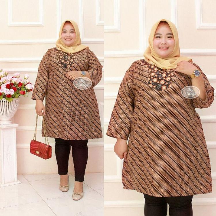 "GMK.25Au22ᴷ" TUNIK BATIK JUMBO LD 120 CM / 130 CM / 140 CM
