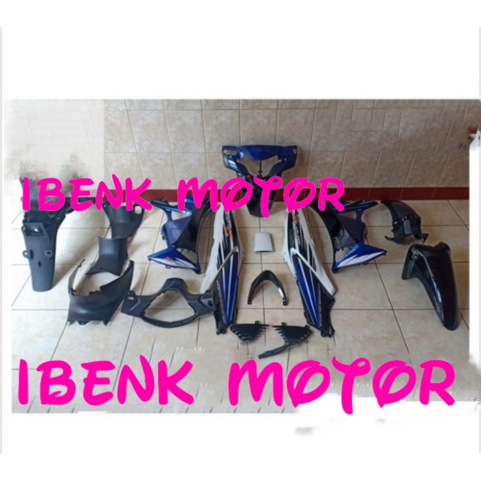 full body Supra x 125 lama biru putih 2005-2006-2007