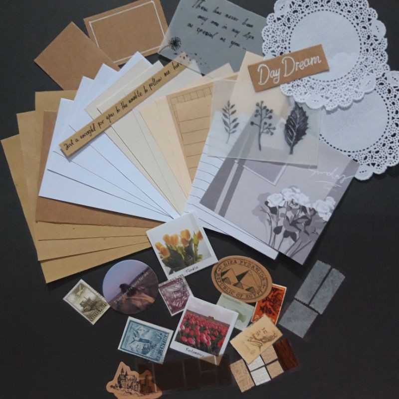 42 PCS MINI VINTAGE JOURNALING KIT-1