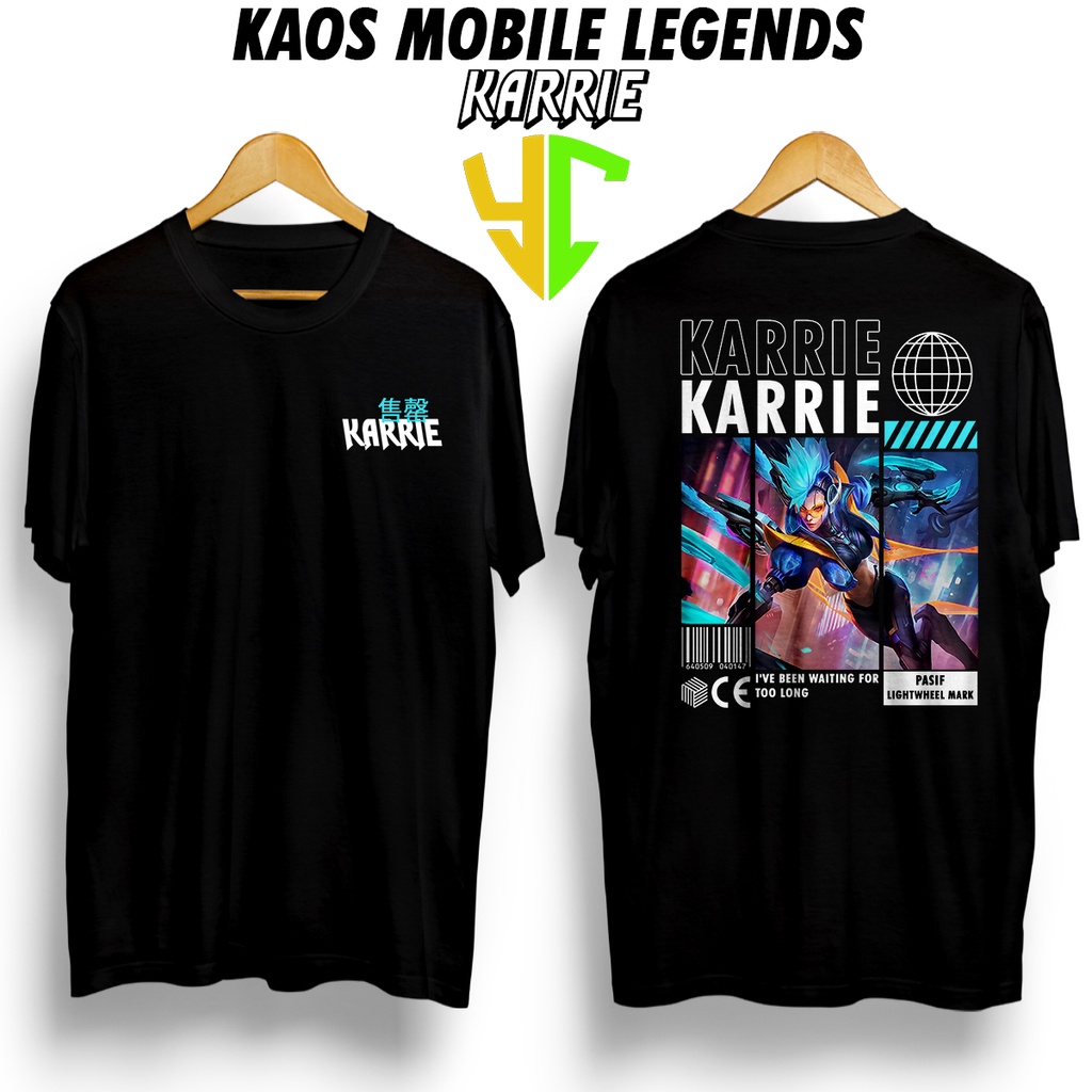 YC Kaos StreetWear Hero ML (KARRIE STARLIGHT) Bisa Request Hero, Kaos Pendek Pria Kaos Premium Kaso 