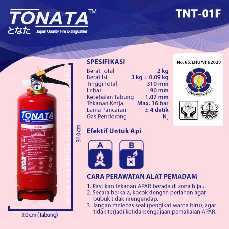 APAR 1KG TONATA / FOAM 1 KG / Set Komplit