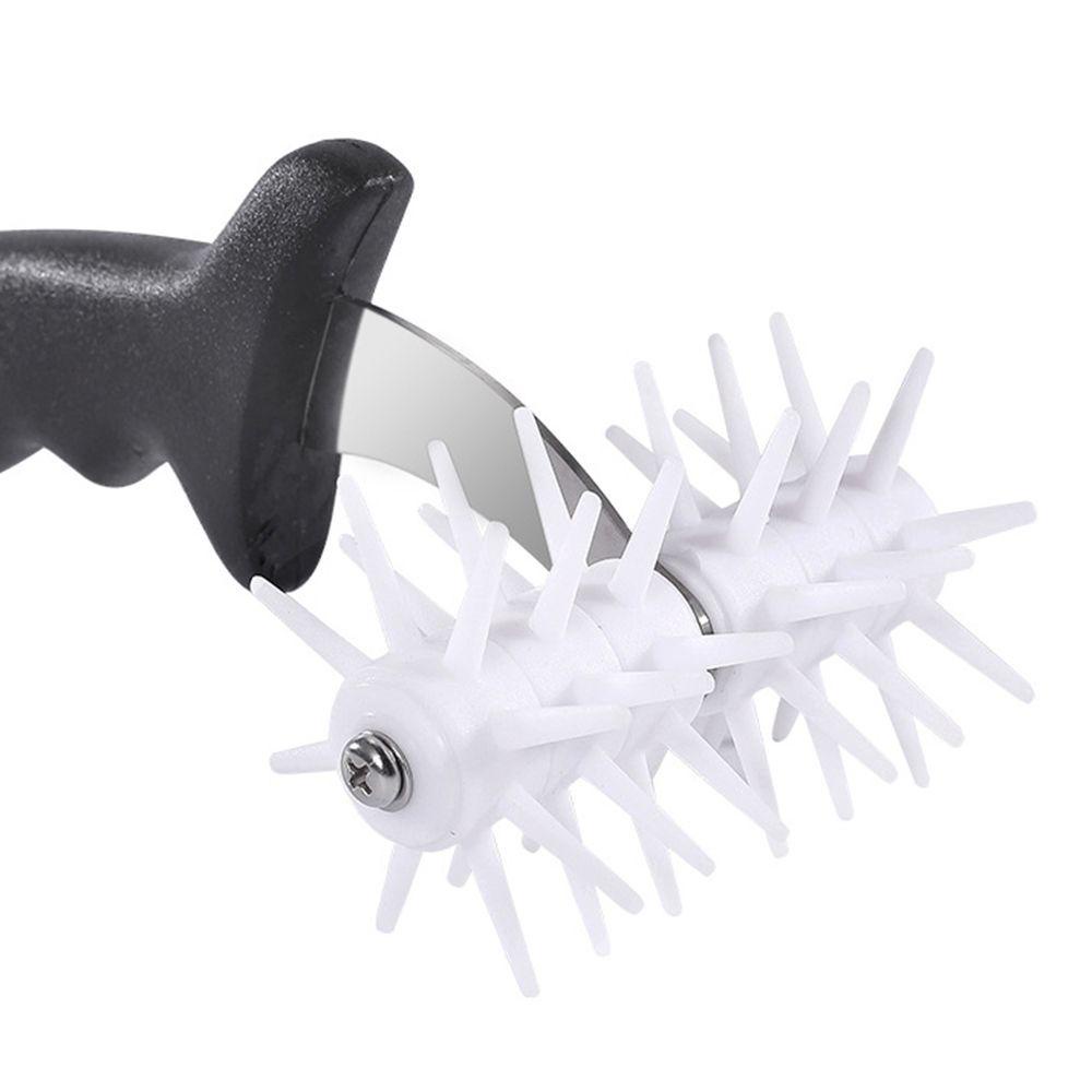 Solighter Rolling Pin Pembuat Lubang Pizza / Biskuit / Pie Anti Lengket