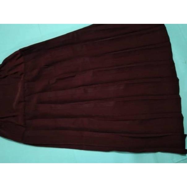 Rok panjang SD/MI, Rok plisket merah hati, Rok panjang plisket turun pinggang SD/MI, ✌➶ Laris =O