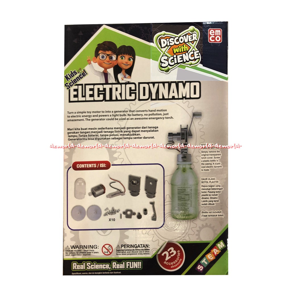 Emco Kids Science Electric Dynamo Kit Mainan Science Anak Membuat Dinamo Listrik Kabel Emko