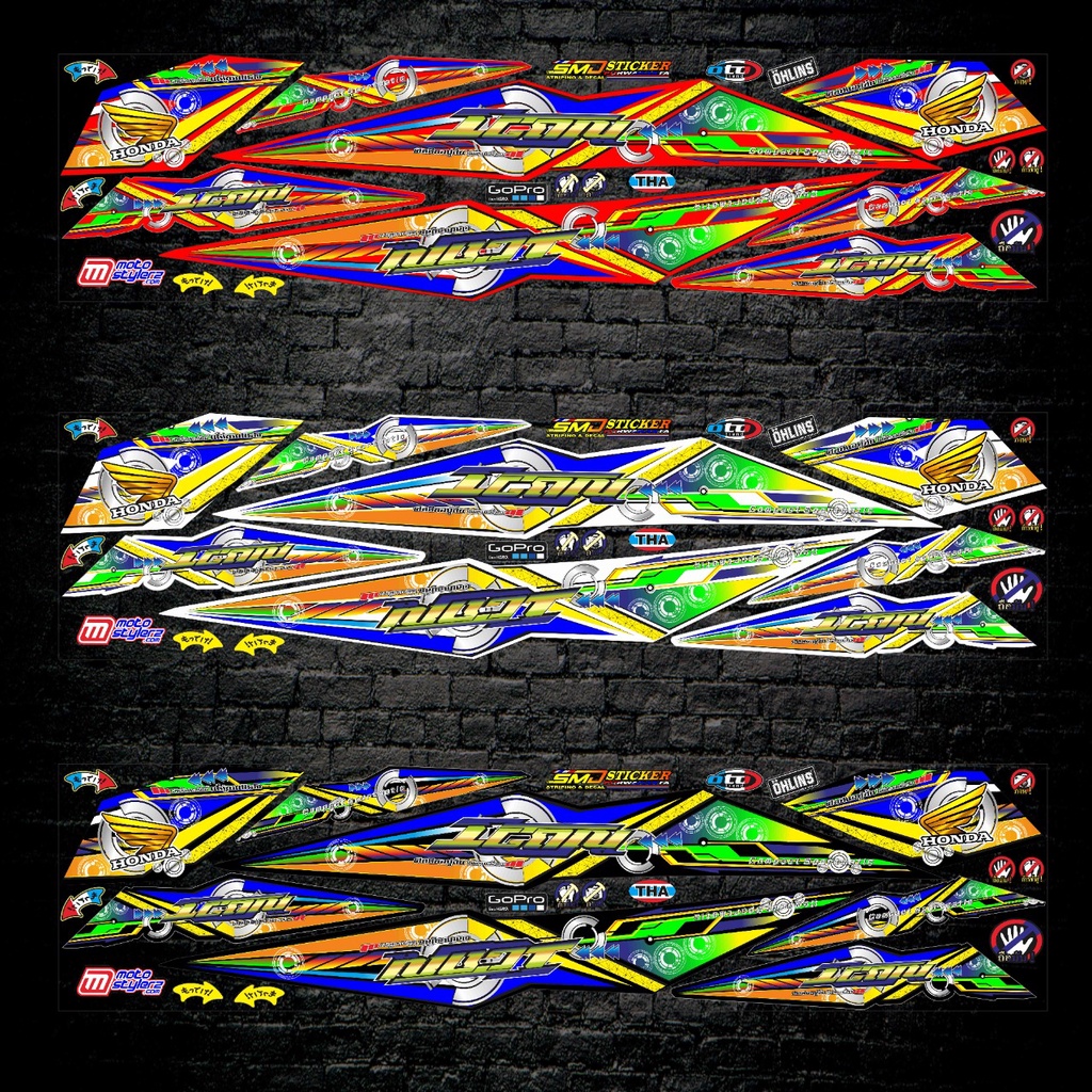 STRIPING VARIASI HONDA BEAT NEW THAILOK STICKER